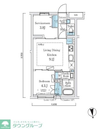 ラクラス中野南台の物件間取画像